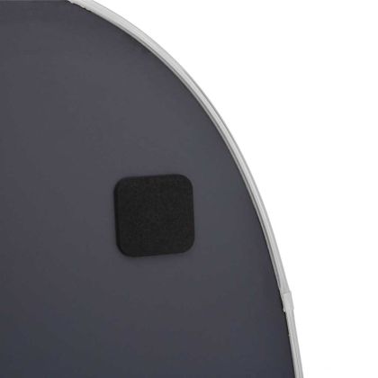Стенно огледало сребро 80x50 см овално