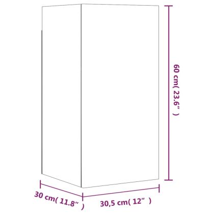 Комплект ТВ шкафове от 7 части, сив сонома, инженерно дърво