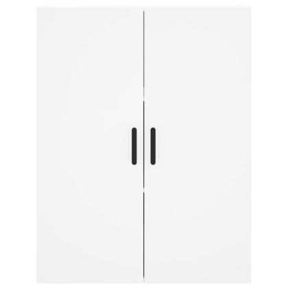 Висок шкаф, бял, 69,5x34x180 см, инженерно дърво