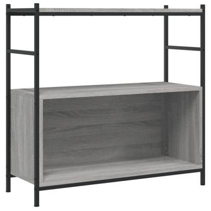 Етажерка сив сонома 80x30x78,5см инженерно дърво и желязо