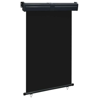Вертикална тента за балкон, 125x250 см, черна
