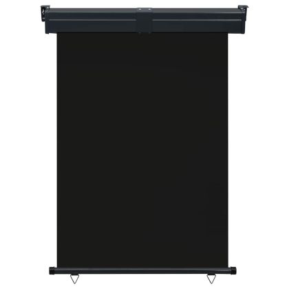 Вертикална тента за балкон, 125x250 см, черна