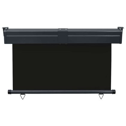 Вертикална тента за балкон, 125x250 см, черна