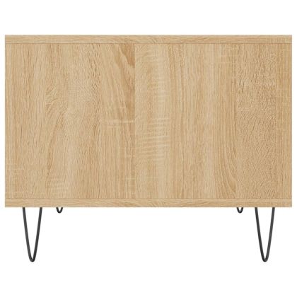 Кафе маса, дъб сонома, 60x50x40 см, инженерно дърво