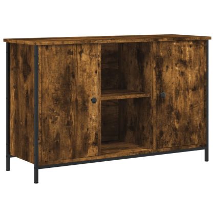 ТB шкаф, опушен дъб, 100x35x65 см, инженерно дърво