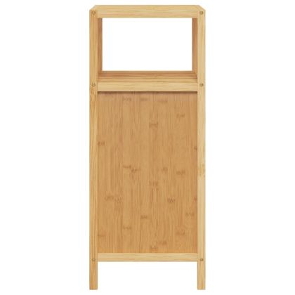 Шкаф за баня с рафт 36x33x87 см бамбук