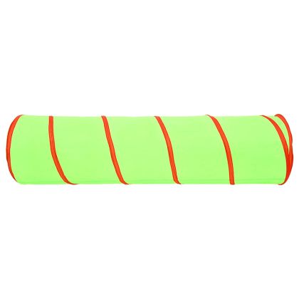 Детски тунел за игра, зелен, 175 см, полиестер