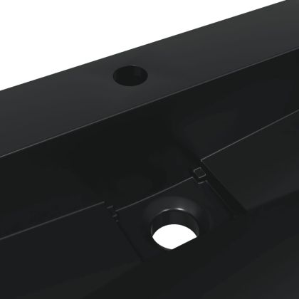 Мивка, 50x38x11 см, минерална/мраморна отливка, черен мат