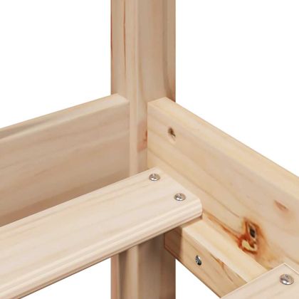 Рамка за легло без матрак, 90x190 см, масивна чамова дървесина