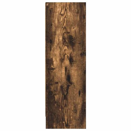 Библиотека, опушен дъб, 80x24x76 см, инженерно дърво