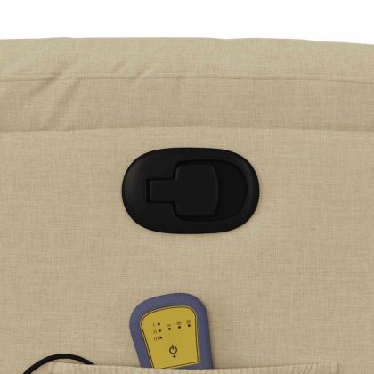 Масажен наклоняем стол, кремав, текстил