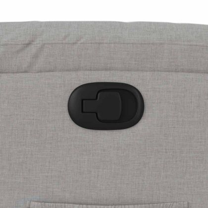 Изправящ реклайнер стол, облачно сив, текстил