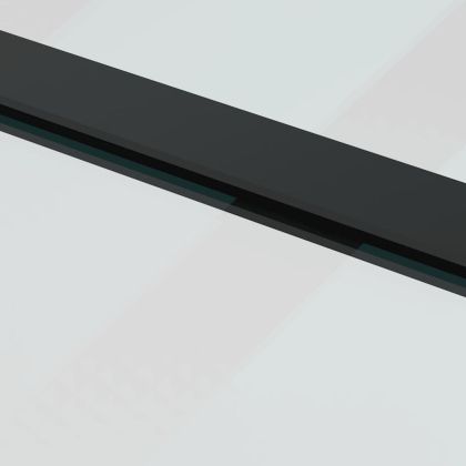 Плъзгаща се врата с обков 76x205 см ESG стъкло и алуминий