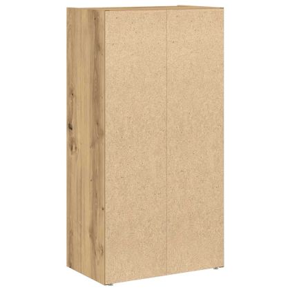 Библиотека, дъб артизан, 40x24x77 см, инженерно дърво