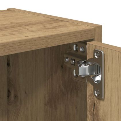 Библиотека, дъб артизан, 40x24x77 см, инженерно дърво