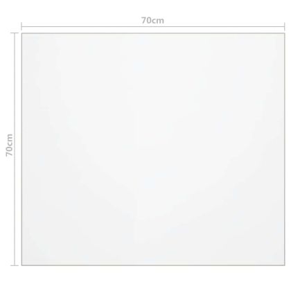 Протектор за маса, прозрачен, 70x70 см, 1,6 мм, PVC