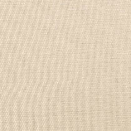 Горна табла за легло с уши, кремава, 163x23x78/88 см, плат