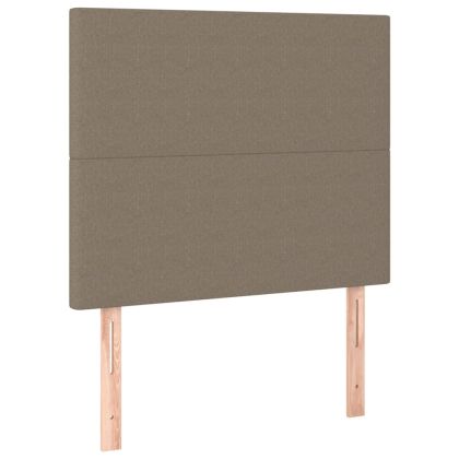 Боксспринг легло с матрак, таупе, 90x190 см, плат