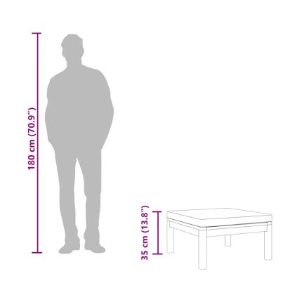 Табуретка, кремавобяла възглавница, акациево дърво масив