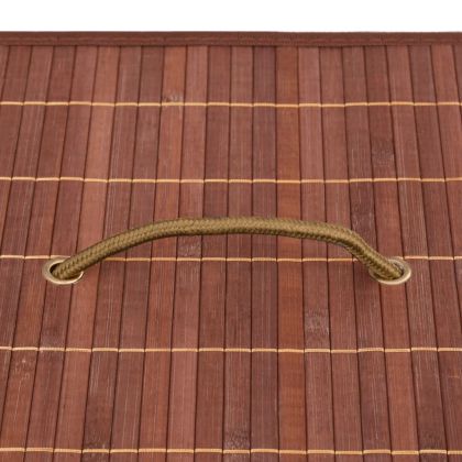 Бамбукови кутии за съхранение 4 бр кафяви