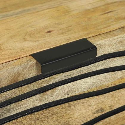 Комплект мебели за баня с чекмедже 3 pcs Кафяво Инженерно дърво