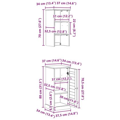 Комплект мебели за баня VIGO 2 pcs Бяло и антикварно бяло