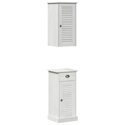 Шкаф за баня VIGO 2 pcs Бяло и антикварно бяло 37 x 34 x 80 см