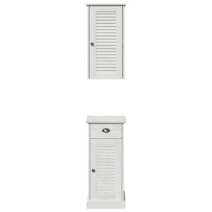 Шкаф за баня VIGO 2 pcs Бяло и антикварно бяло 37 x 34 x 80 см