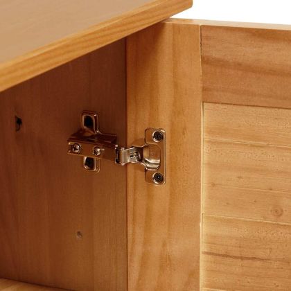 Комплект мебели за баня с рафт VIGO 2 pcs Кафяв и меден кафяв