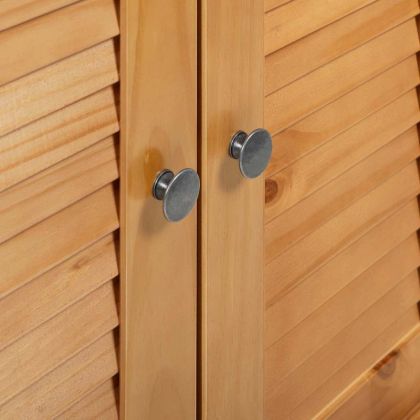 Комплект мебели за баня с рафт VIGO 2 pcs Кафяв и меден кафяв