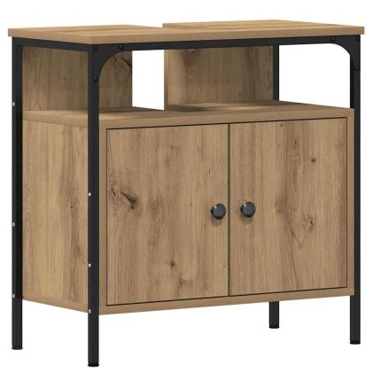 Комплект мебели за баня 4 pcs дъб артизан Инженерно дърво