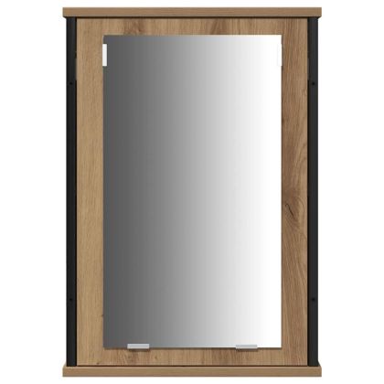 Комплект мебели за баня с рафт 4 pcs Дъб Инженерно дърво