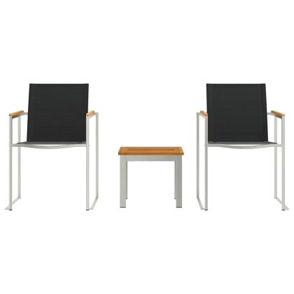 Комплект за хранене в градината 3 pcs Солидно тиково дърво