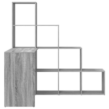 Ъглово бюро Сив Сонома 101,5 x 149,5 x 149,5 см Инженерно дърво