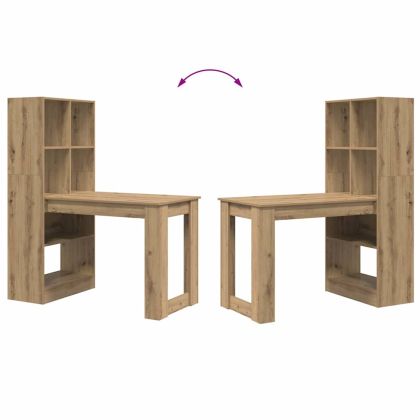 Бюро Дъб Инженерна дървесина 122 x 67 x 145 см