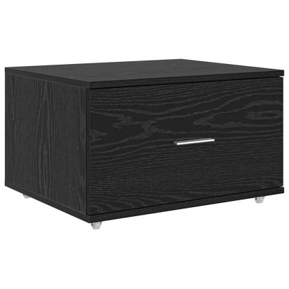 Бюро с рафт Черния дъб 131,5 x 50 x 106,5 см Инженерно дърво