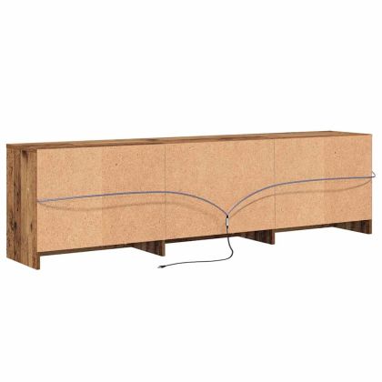 ТВ Единици 2 pcs Старо дърво 180 x 34 x 50 см Инженерно дърво