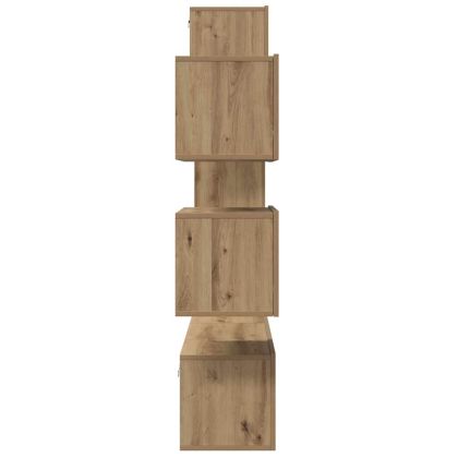 Комплект ТВ шкаф Монтиране на стена 6 pcs Дъб Инженерно дърво