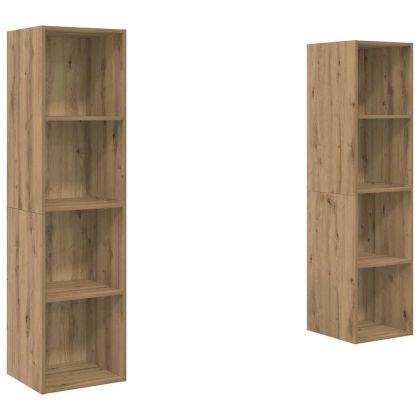 Комплект ТВ шкаф 2 pcs Кафяво 37 x 37 x 142,5 см