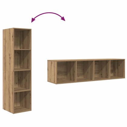 Комплект ТВ шкаф 2 pcs Кафяво 37 x 37 x 142,5 см