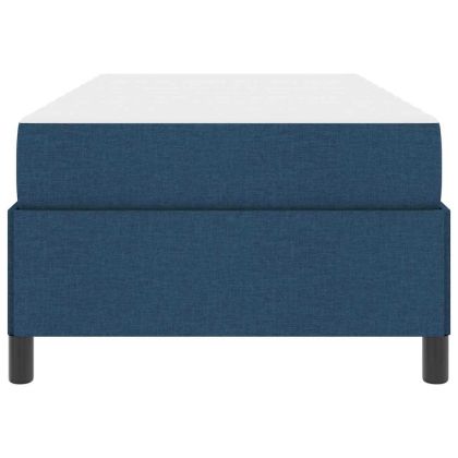 Легло с пружинирана основа Синьо 90 x 200 cm текстил