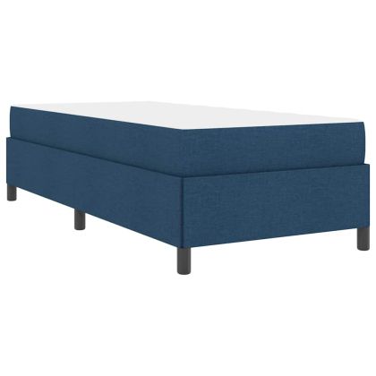 Легло с пружинирана основа Синьо 90 x 200 cm текстил