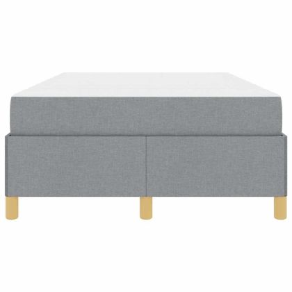 Рамка за легло с матрак Светлосиво 120 x 200 cm текстил