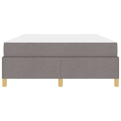Рамка за легло с матрак Таупе 160 x 200 cm текстил