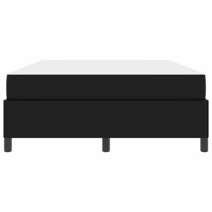 Рамка за легло с матрак Черно 160 x 200 cm текстил