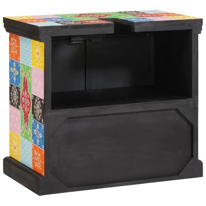 Шкаф за мивка Кафяво 60 x 35 x 55 см Солидно мангово дърво