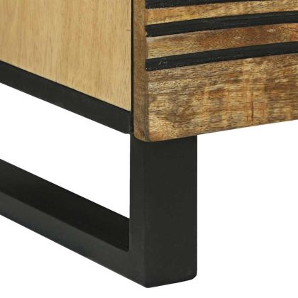 Нощен шкаф Кафяво 40 x 33 x 46 см Масивна акациева дървесина