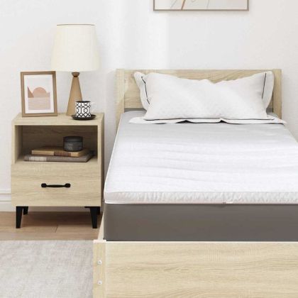 Топер за матрак Бяло 80 x 200 cm Трико тъкан