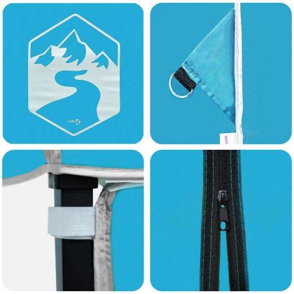 Шатър Синьо 194 x 194 x 251 см текстил