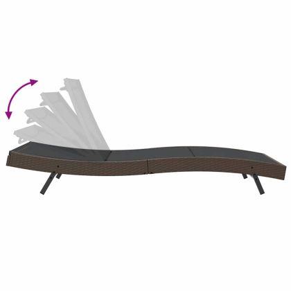 Шезлонг 197 x 70 x 82 см полиратан